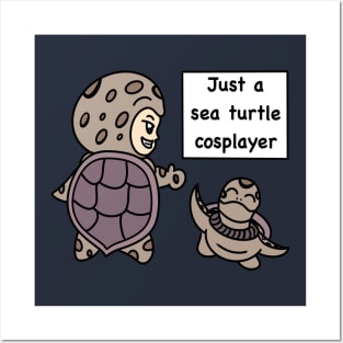 Cartoon sea turtle cosplay Posters and Art